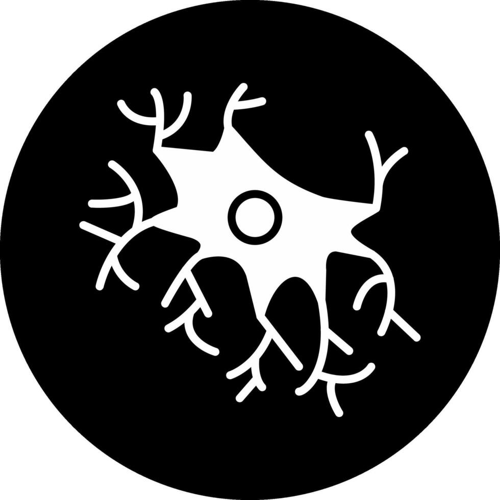 Astrocyte Circle Inverted Icon vector
