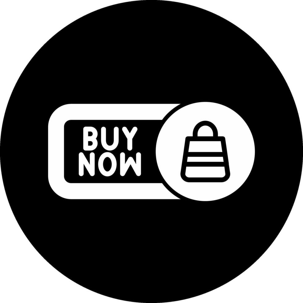 Buy Now Circle Inverted Icon vector