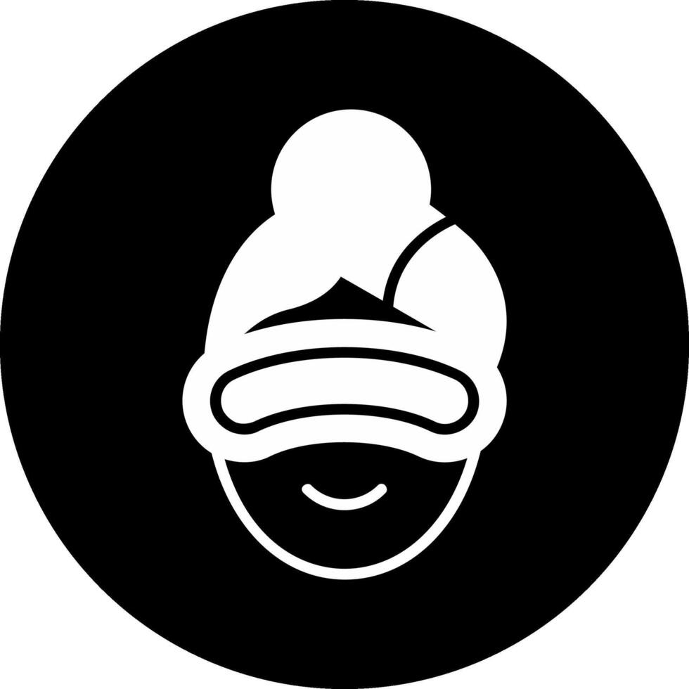 Eye Mask Circle Inverted Icon vector