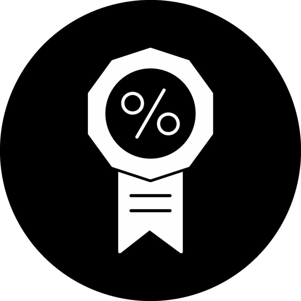 Badge Circle Inverted Icon vector