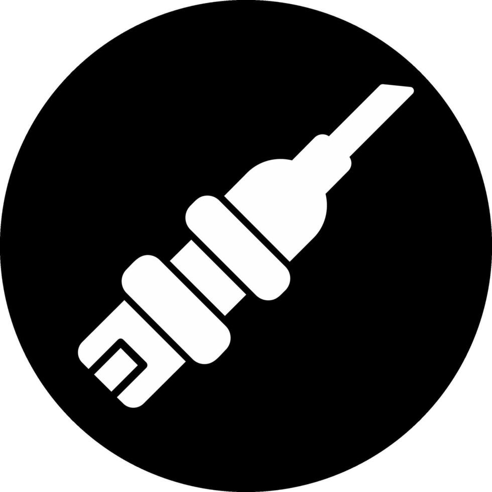 Catheterization Circle Inverted Icon vector