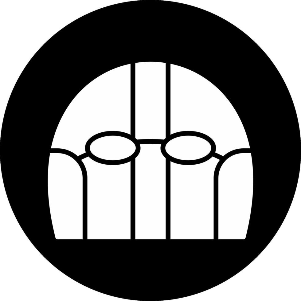 Swimming Cap Circle Inverted Icon vector