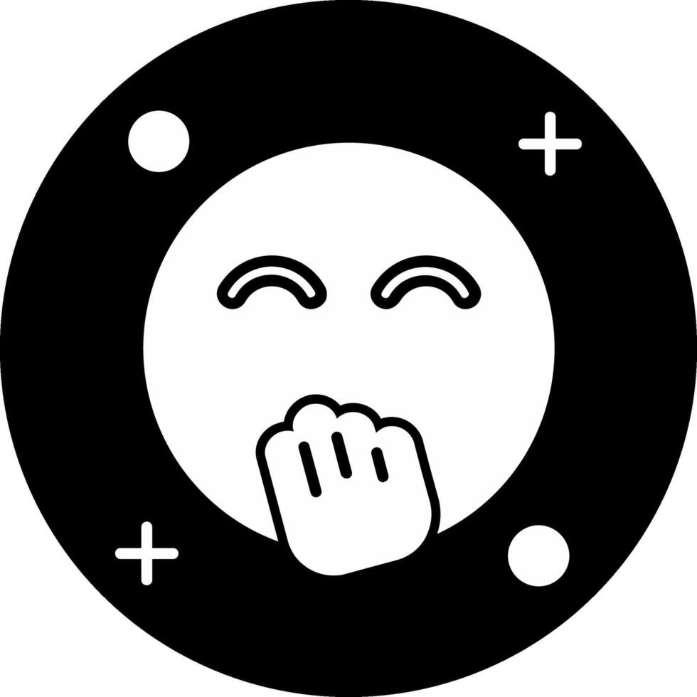 Blush Circle Inverted Icon vector