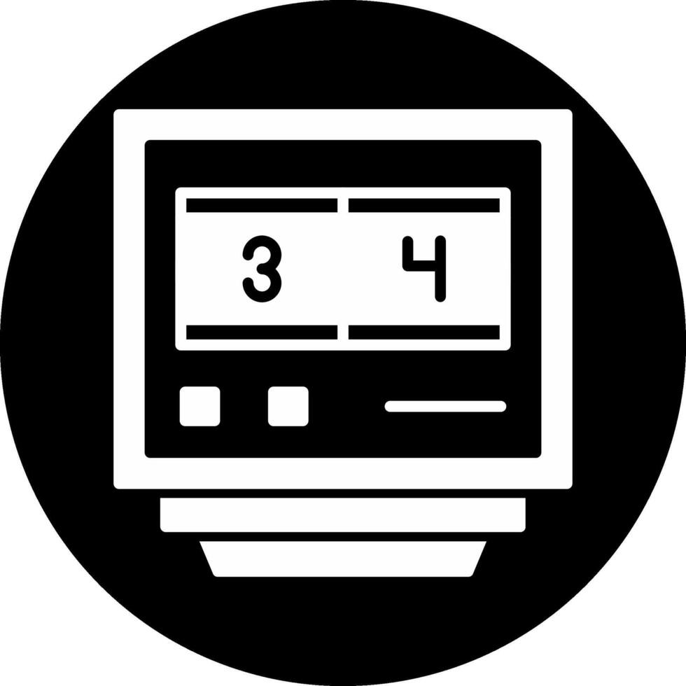 Lap Counters Circle Inverted Icon vector