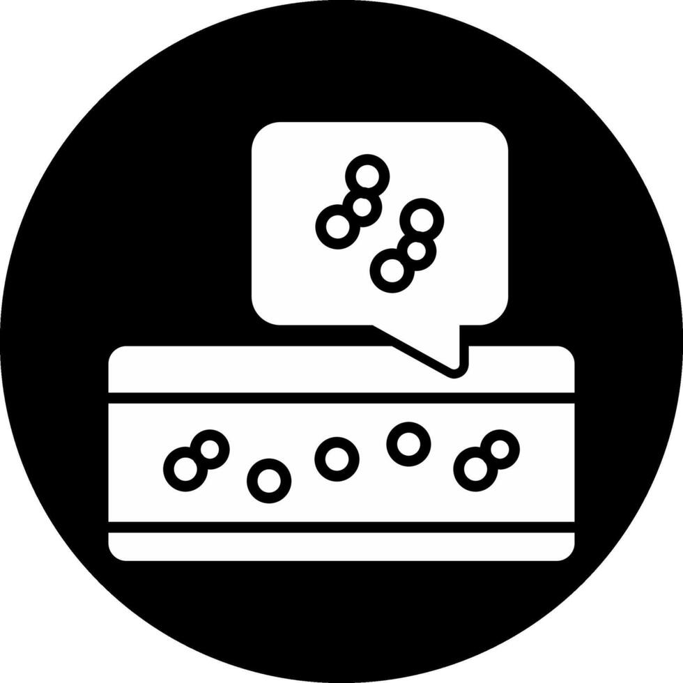 Thrombosis Circle Inverted Icon vector