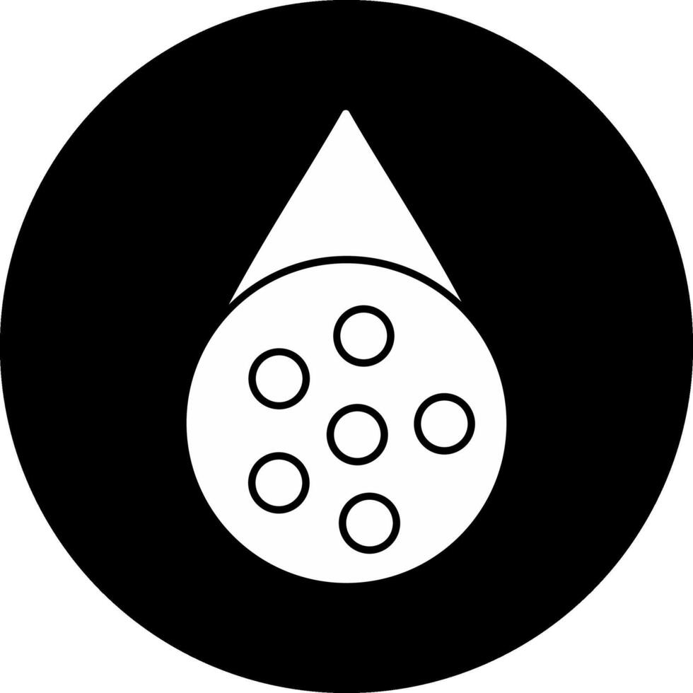 Water Borne Circle Inverted Icon vector