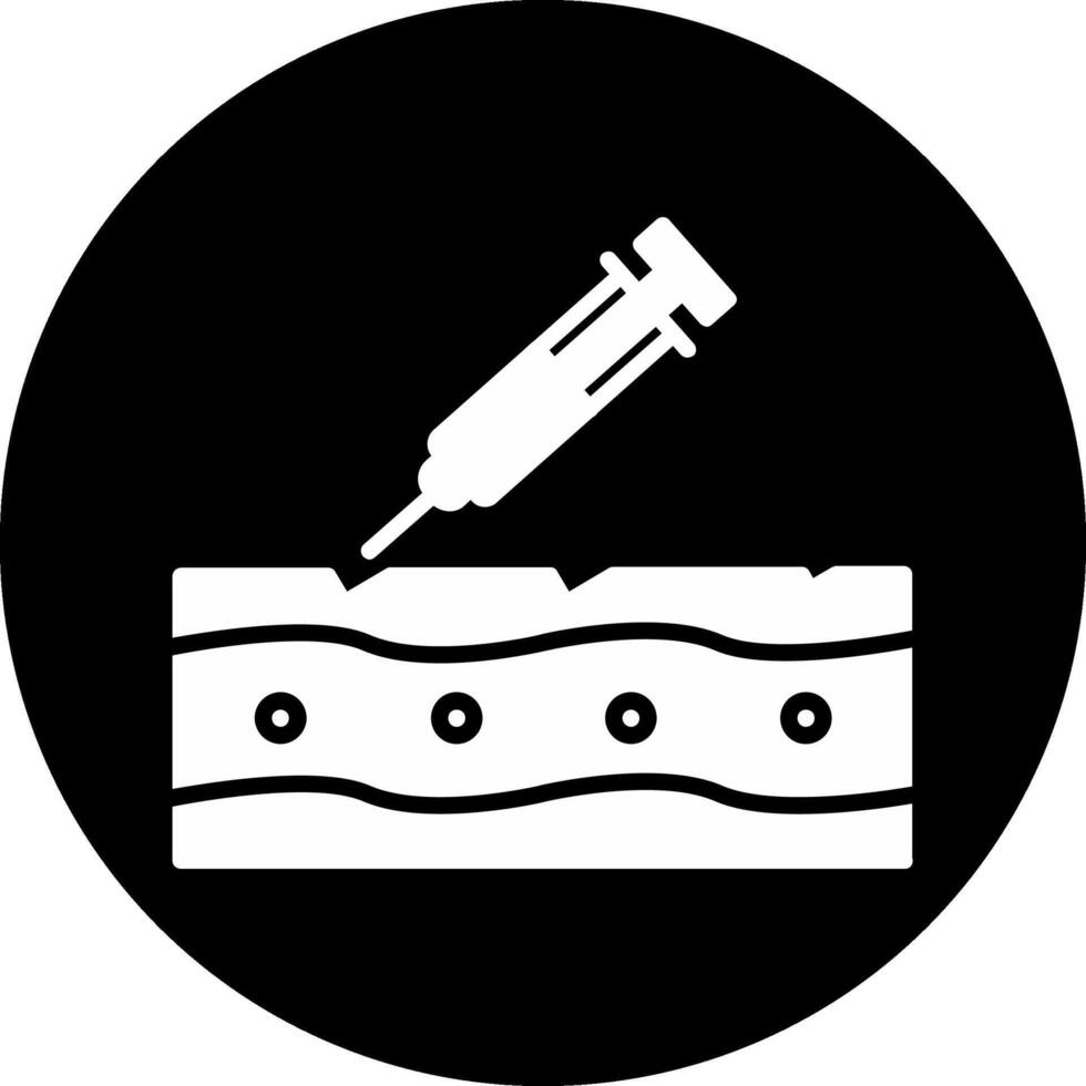 Botox Circle Inverted Icon vector