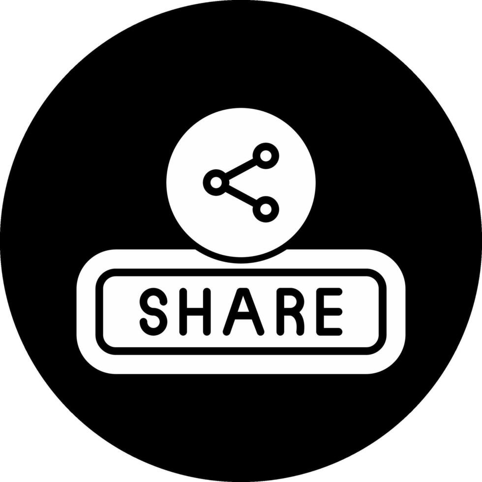 Share Circle Inverted Icon vector