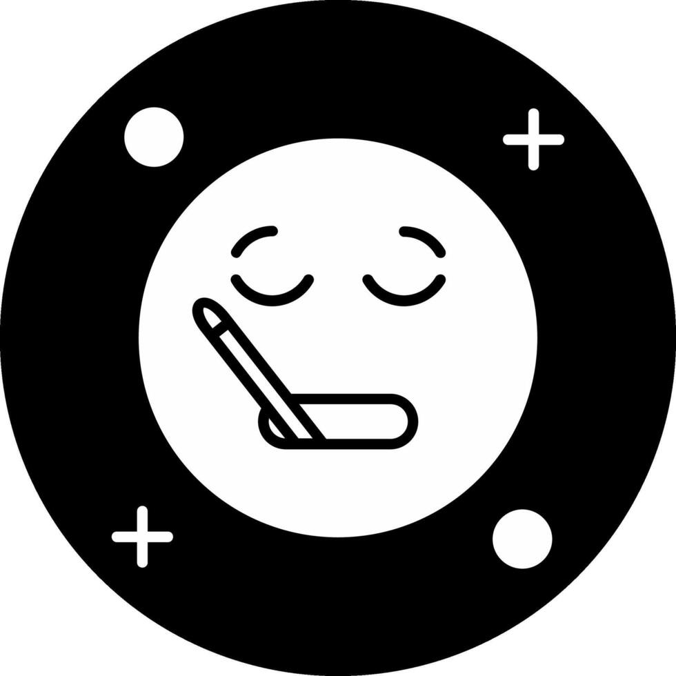 Sick Circle Inverted Icon vector