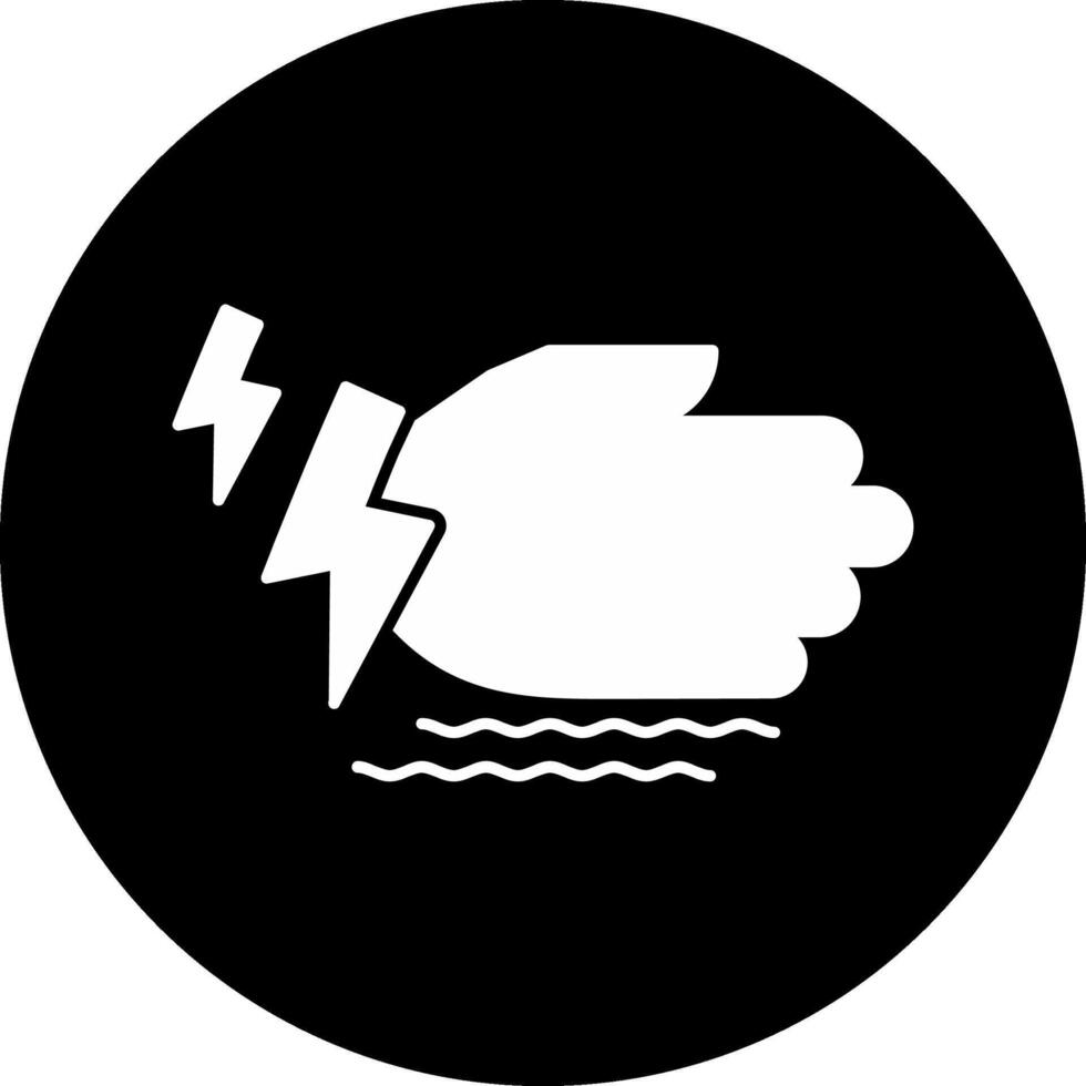 Tremor Circle Inverted Icon vector