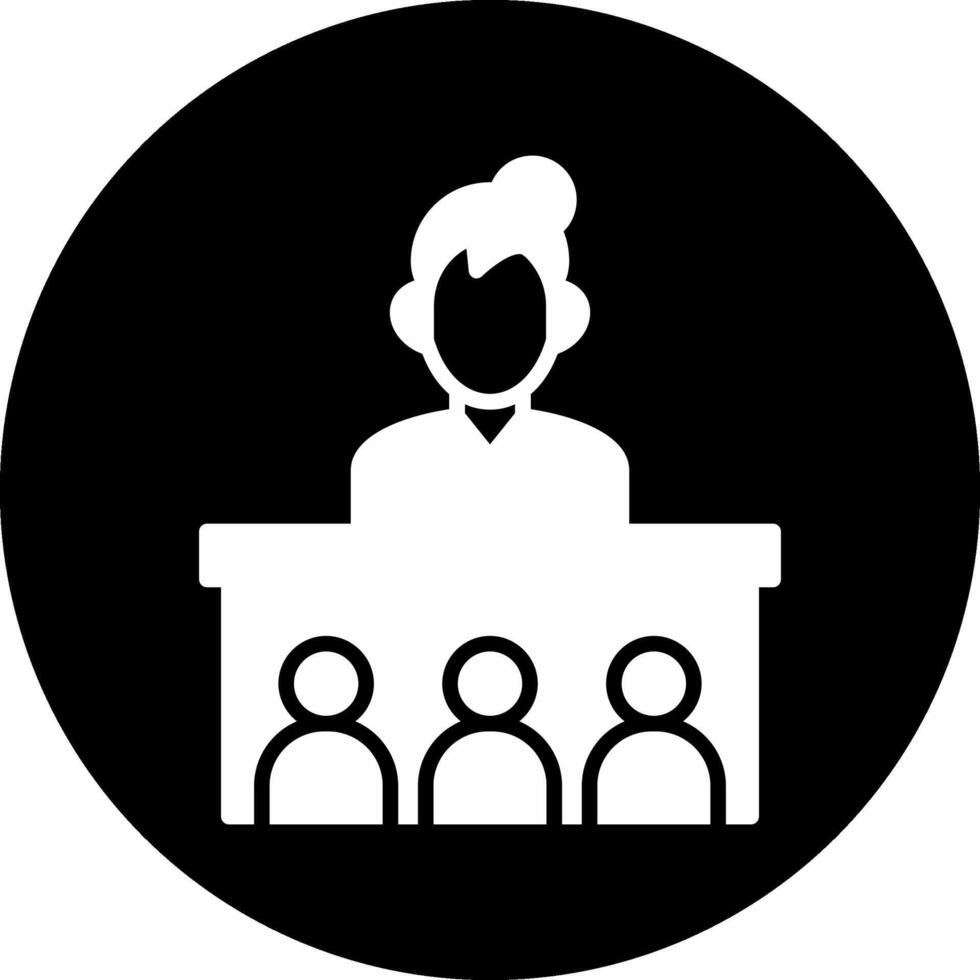 Physical Coaching Circle Inverted Icon vector