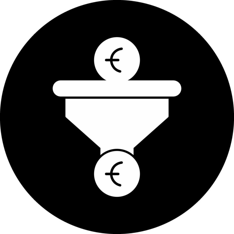 Sales PipeCircle Inverted Circle Inverted Icon vector