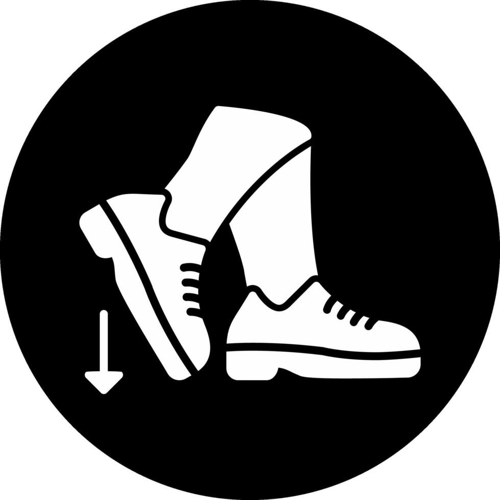 Stamp Circle Inverted Icon vector