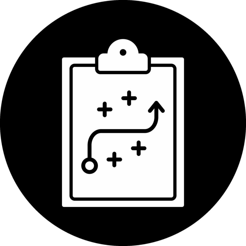 Strategy Circle Inverted Icon vector