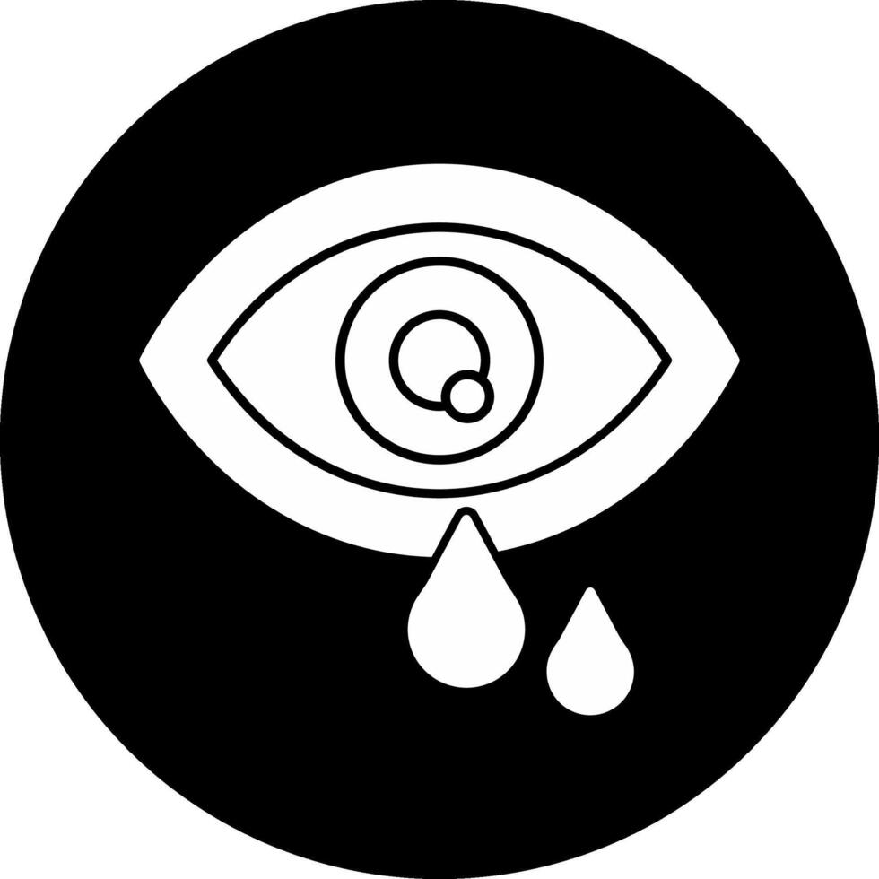 Eye Circle Inverted Icon vector