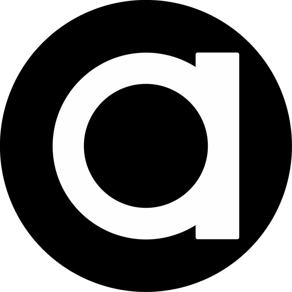 Small a Icon vector