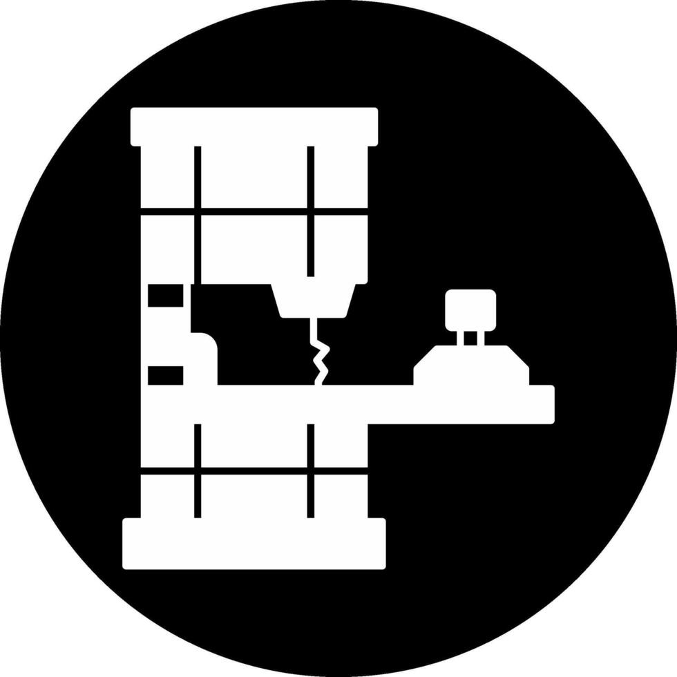 Band Saw Circle Inverted Icon vector