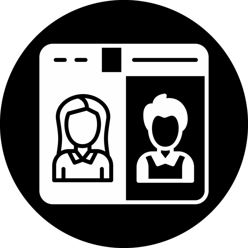 Conference Circle Inverted Icon vector