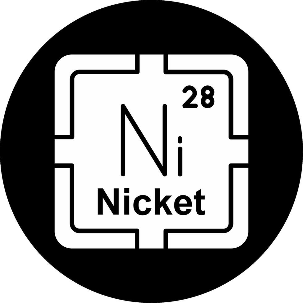 Nickel Circle Inverted Icon vector