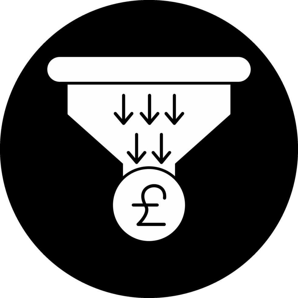 Sales PipeCircle Inverted Circle Inverted Icon vector