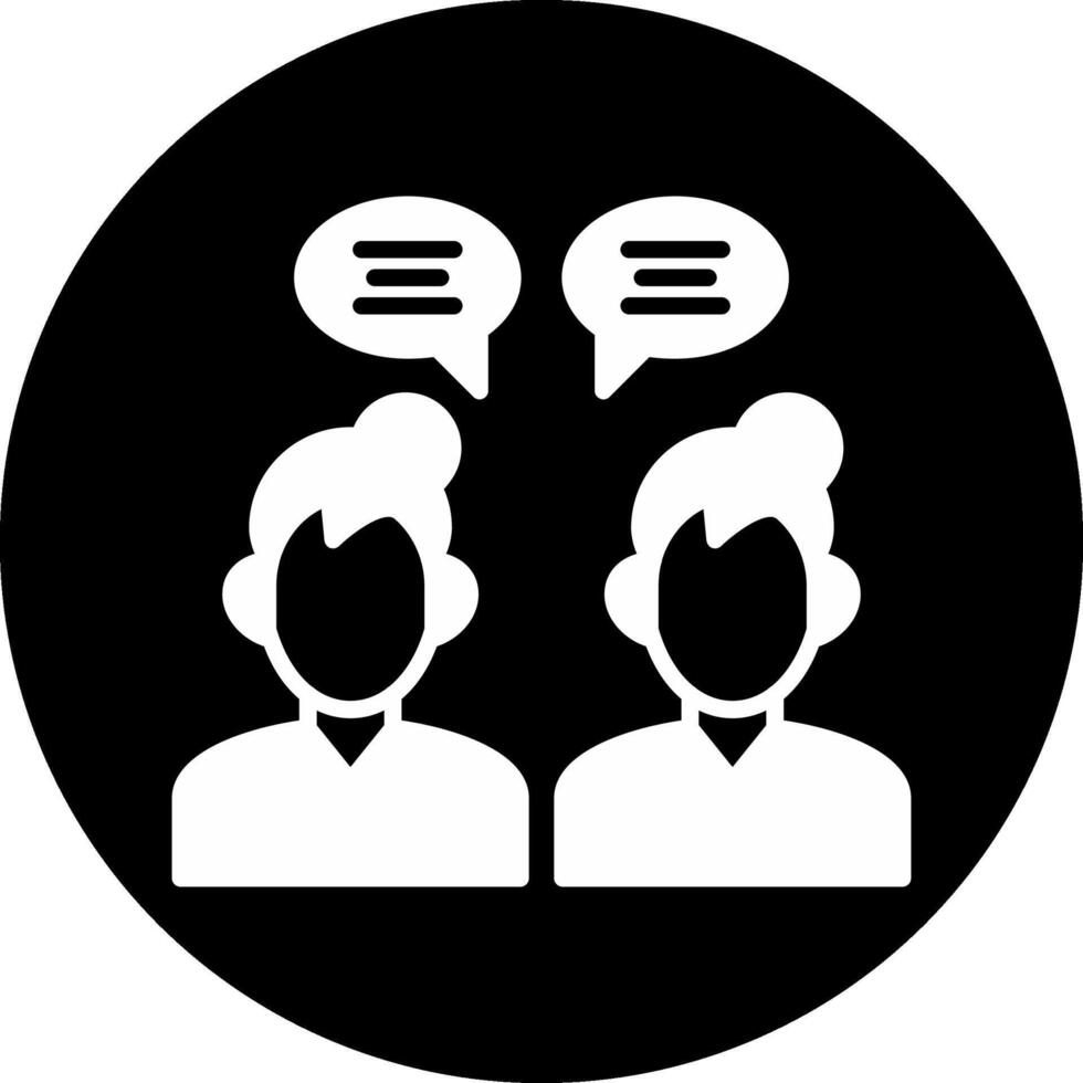 In Person Circle Inverted Icon vector