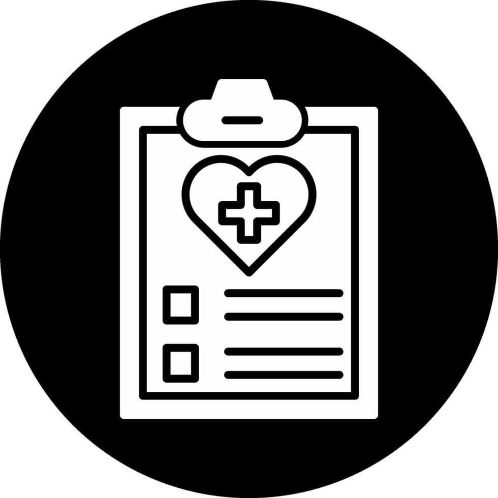Health Checkup Circle Inverted Icon vector
