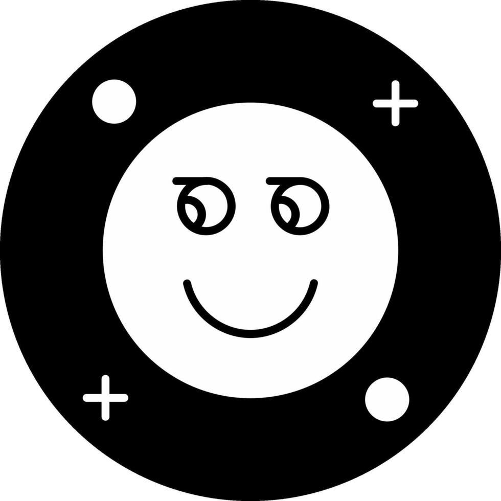 Suspicious Circle Inverted Icon vector