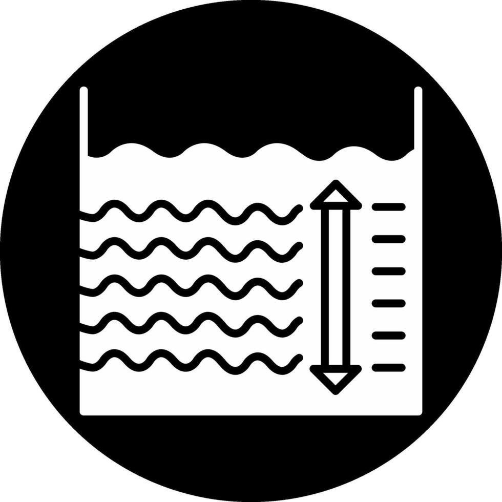 Depth Circle Inverted Icon vector
