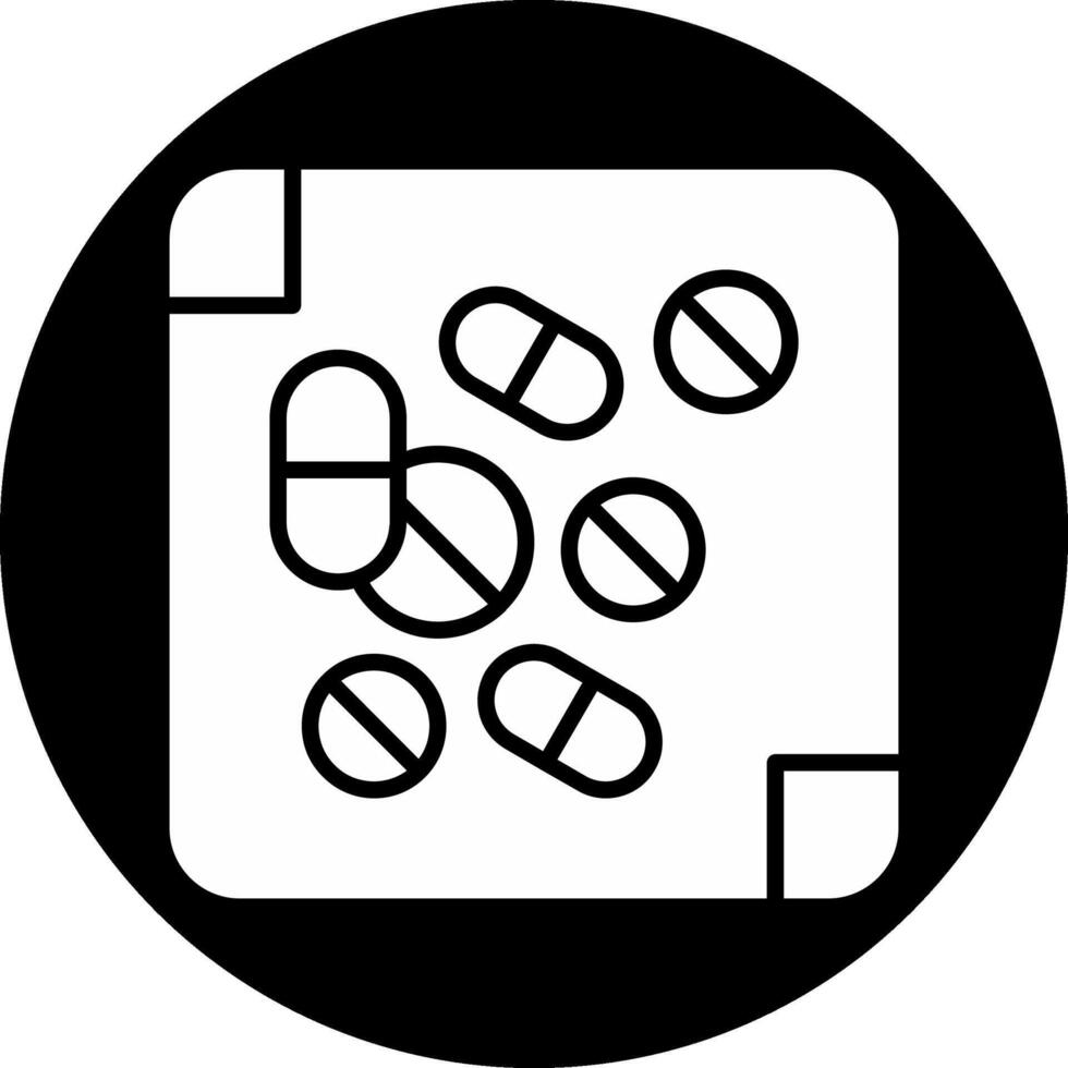 Medicine Circle Inverted Icon vector