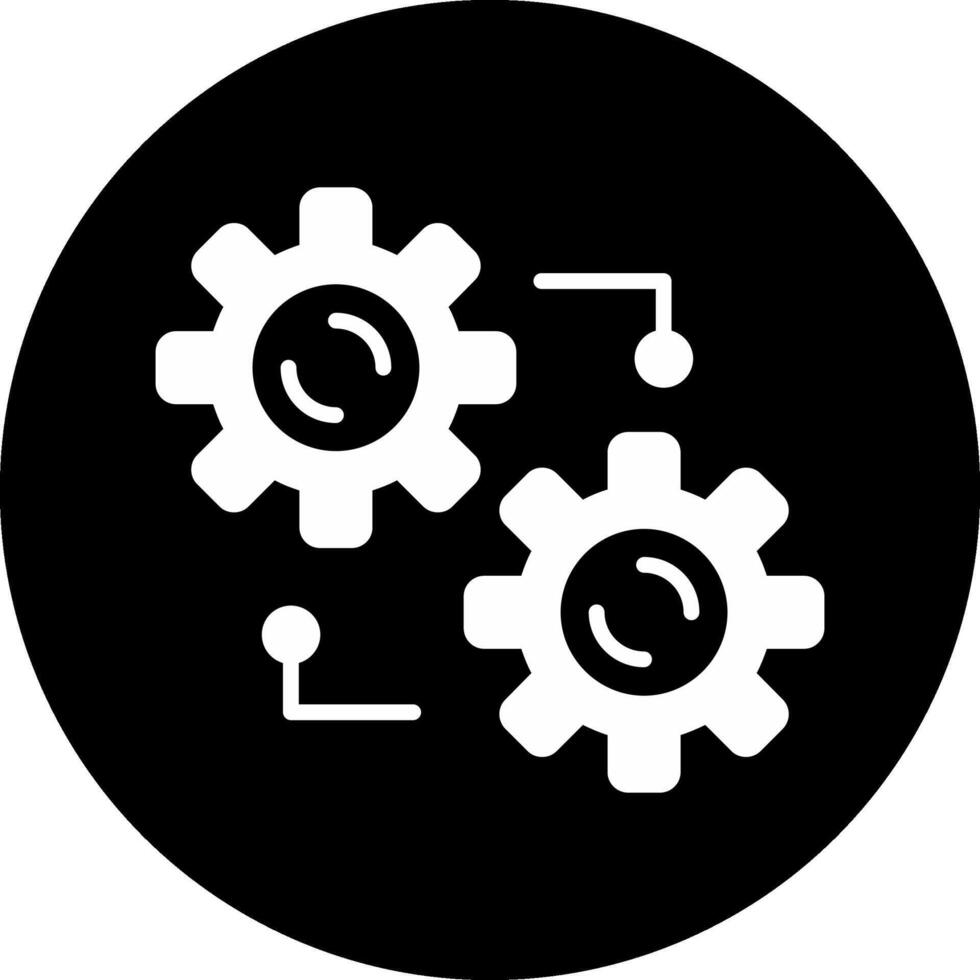 Integration Circle Inverted Icon vector