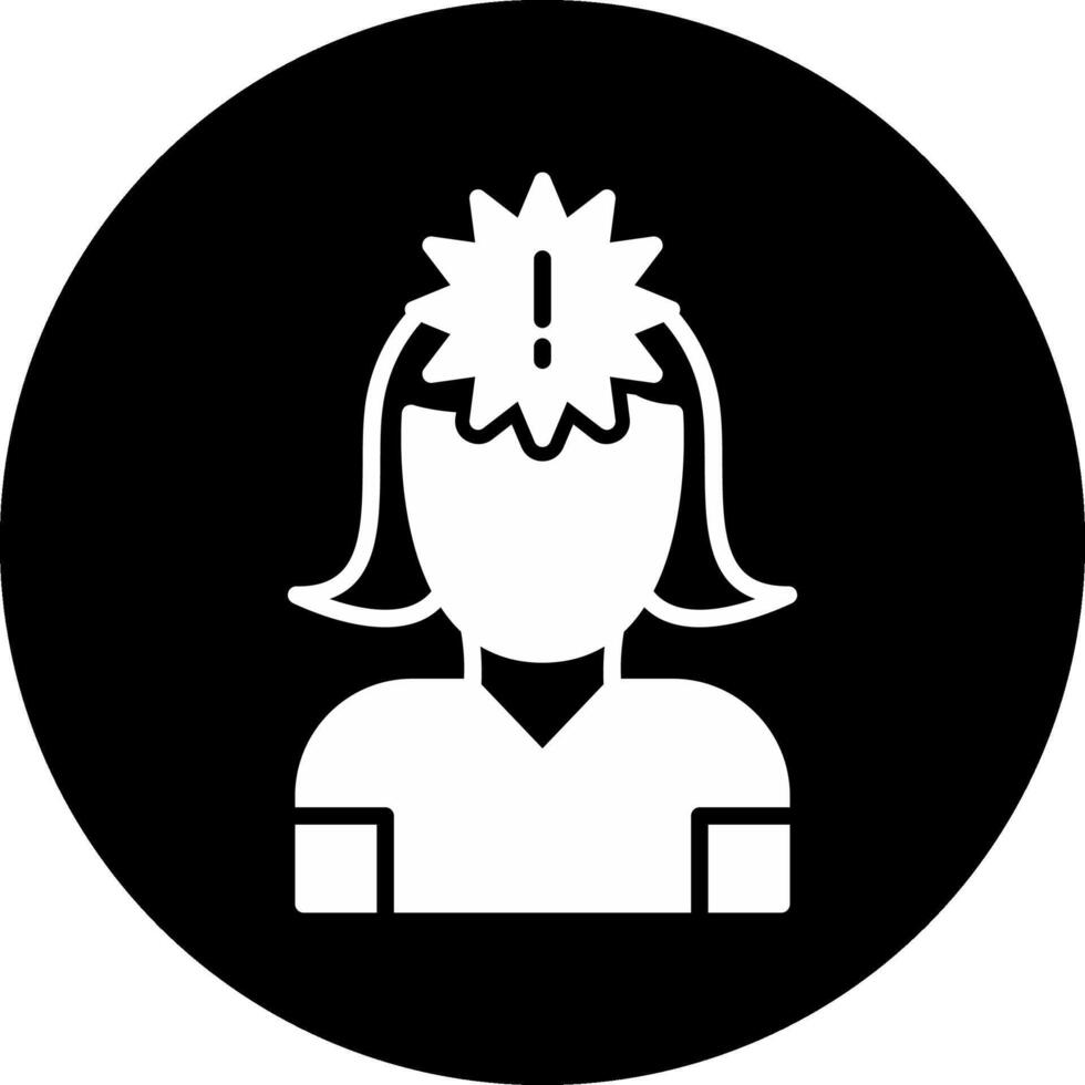 Panic Circle Inverted Icon vector