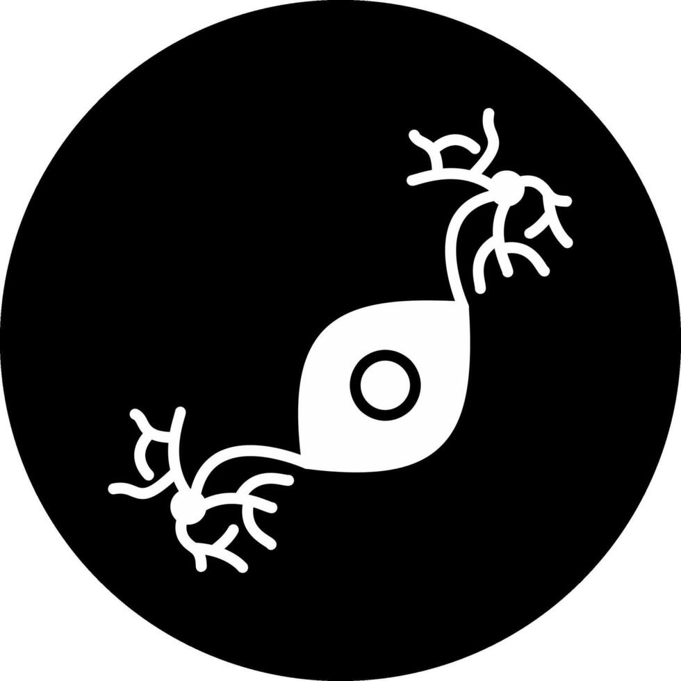 Pseudounipolar Circle Inverted Icon vector