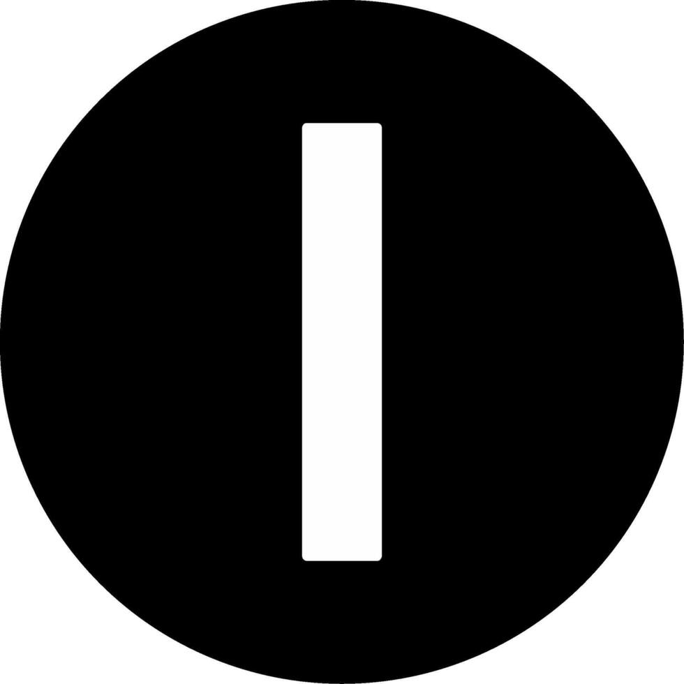 Small l Icon vector