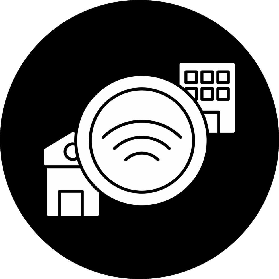 Hybrid Work Circle Inverted Icon vector