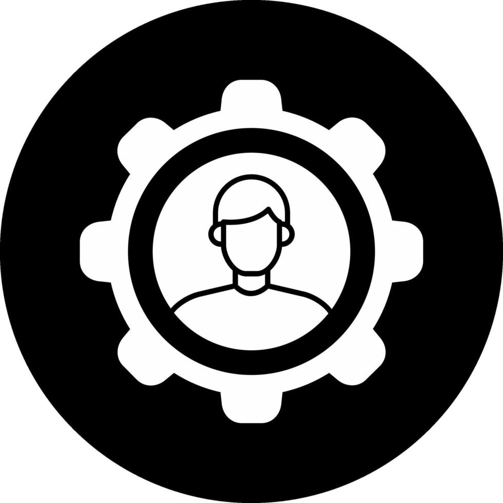 Customer Relationship Circle Inverted Icon vector