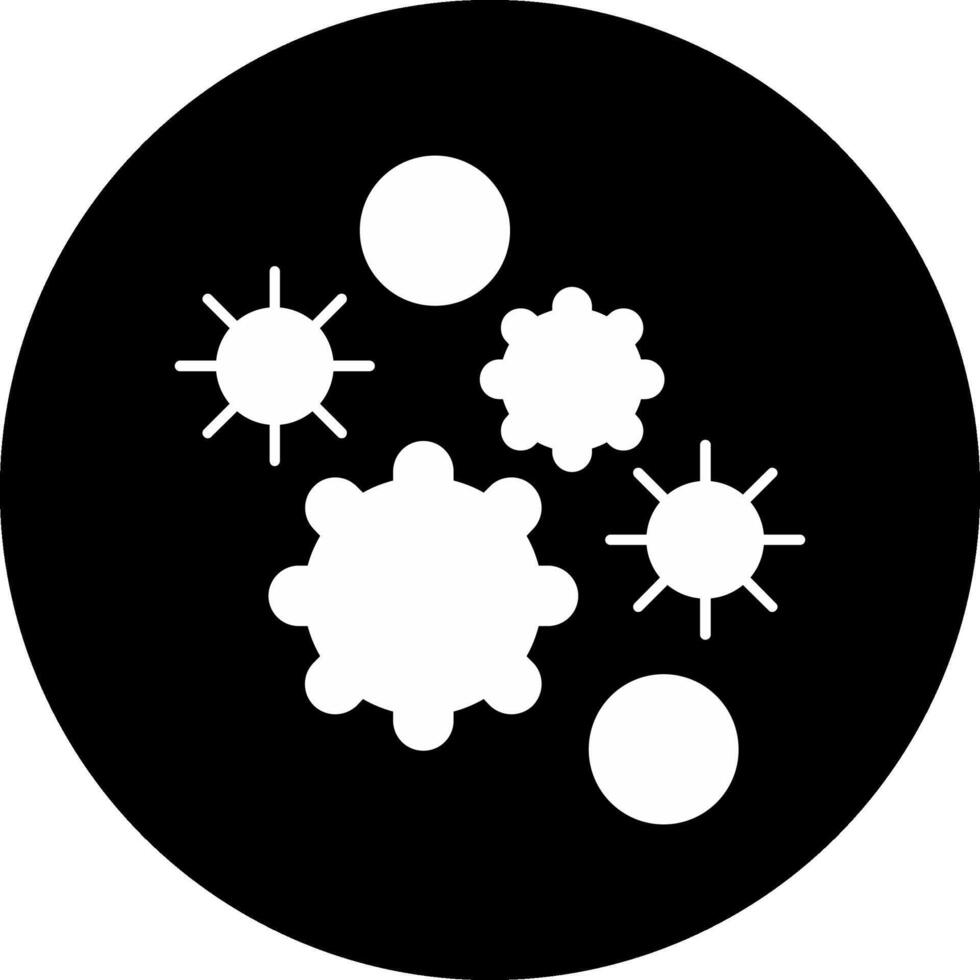 Allergen Circle Inverted Icon vector