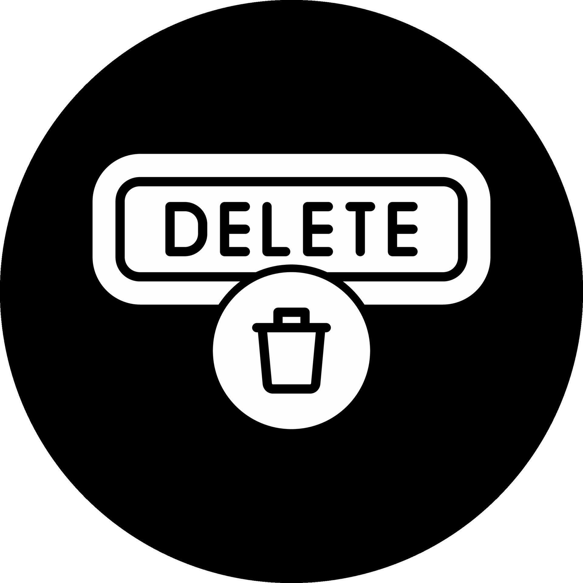 Delete Circle Inverted Icon 47316607 Vector Art at Vecteezy