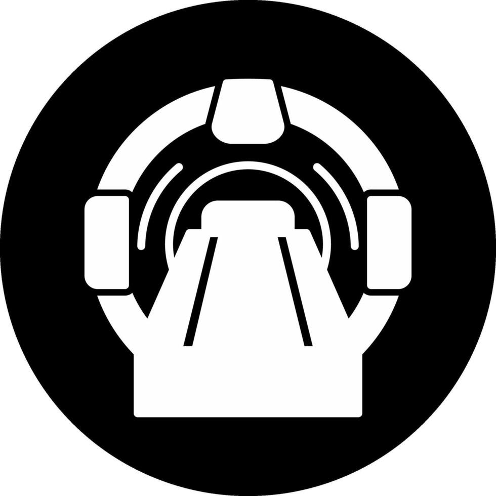 Mri Circle Inverted Icon vector