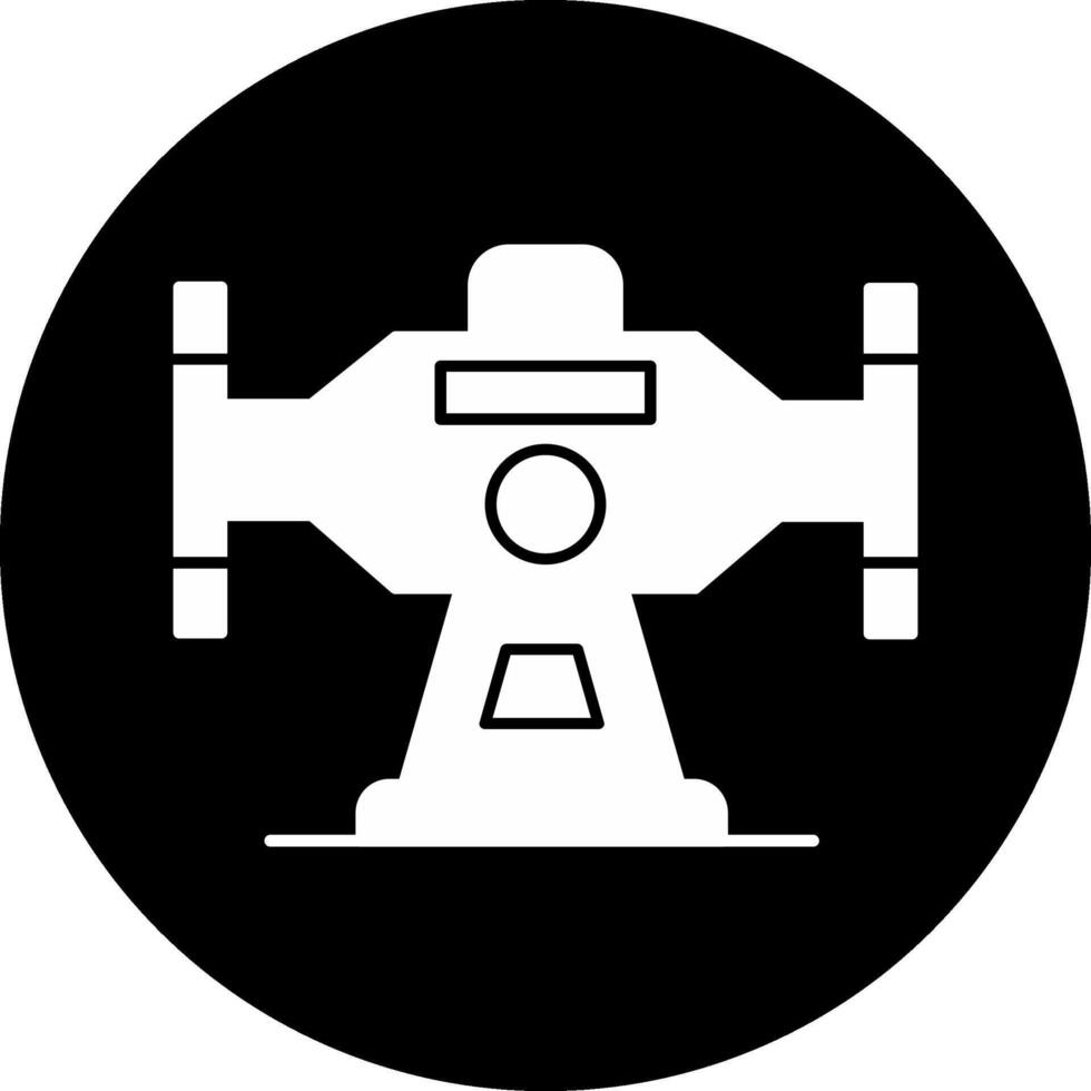 Bench Grinder Circle Inverted Icon vector