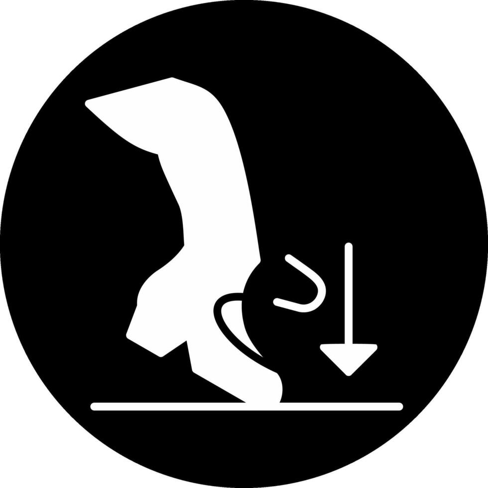 Ball Dig Circle Inverted Icon vector