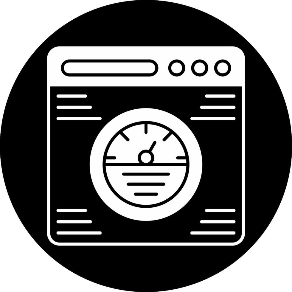 Speedometer Circle Inverted Icon vector