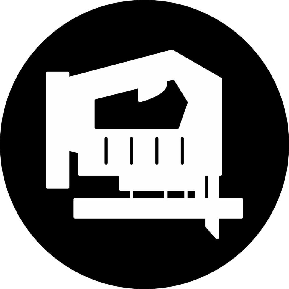 Jigsaw Circle Inverted Icon vector