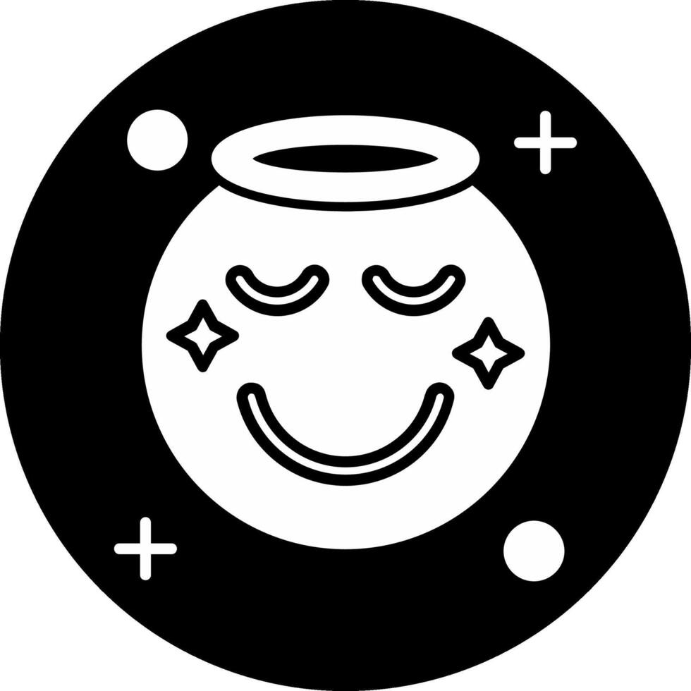 Angel Circle Inverted Icon vector