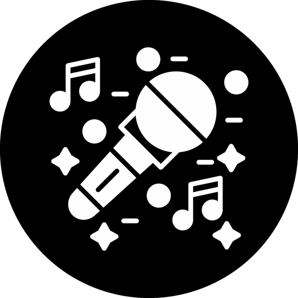 Music Circle Inverted Icon vector