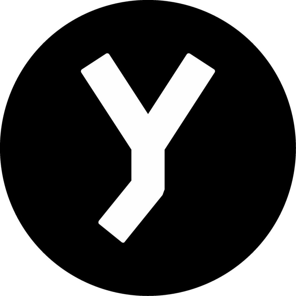 Small y Icon vector
