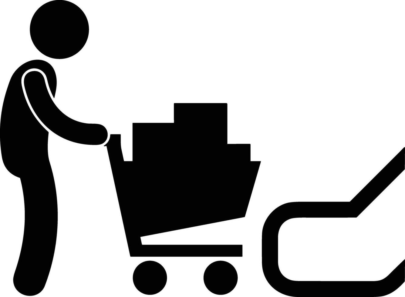Shopping icon symbol image vector