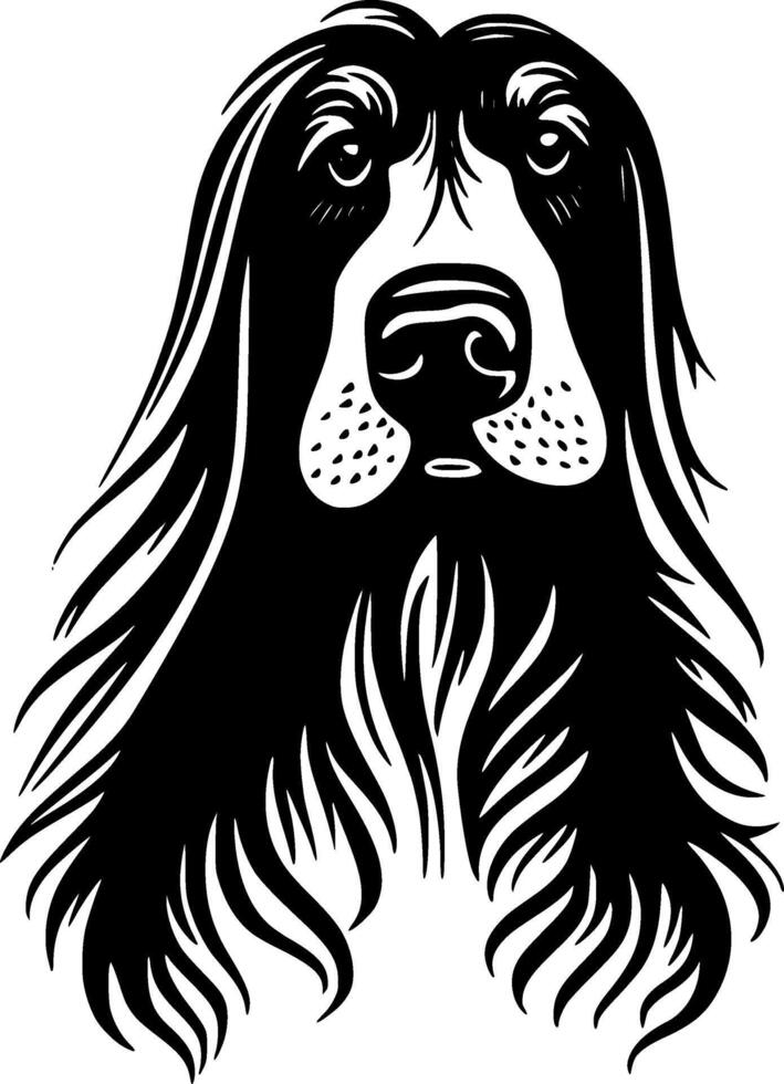 Afghan Hound - High Quality Logo - illustration ideal for T-shirt graphic vector