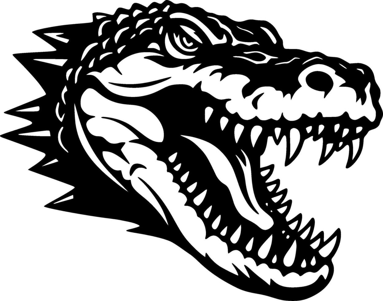Alligator - Minimalist and Flat Logo - illustration vector