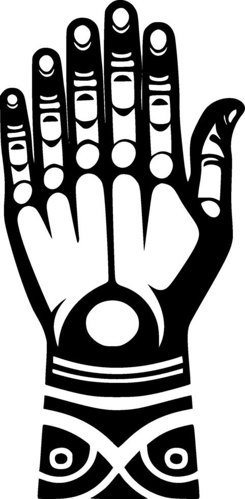 Arm, Black and White illustration vector