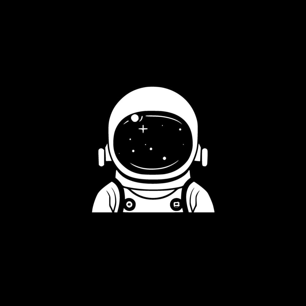 Astronaut - Minimalist and Flat Logo - illustration vector